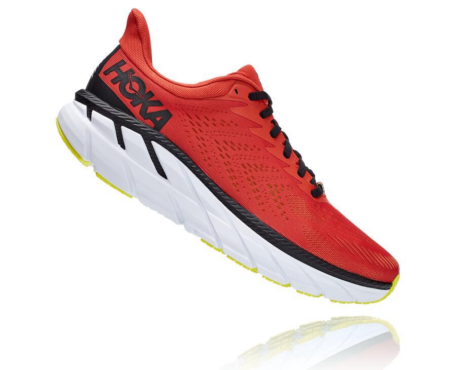 Tenis Hoka One One Masculino Vermelhas - Clifton 7 - 751-IZKUMY